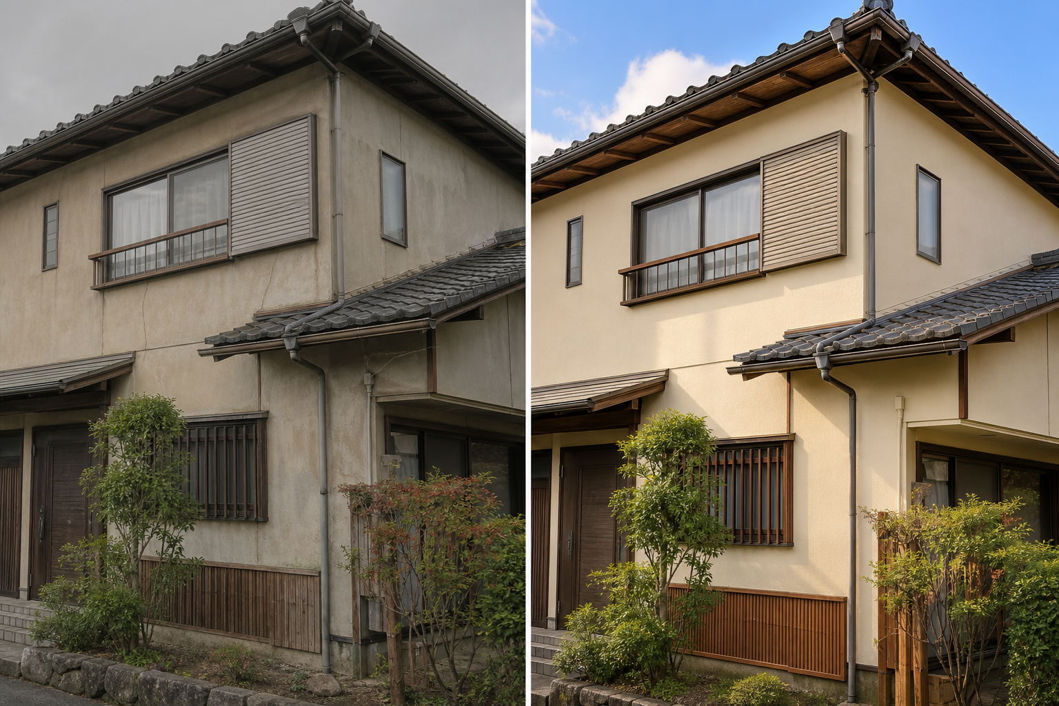 所沢市 自然塗料 Before/After
